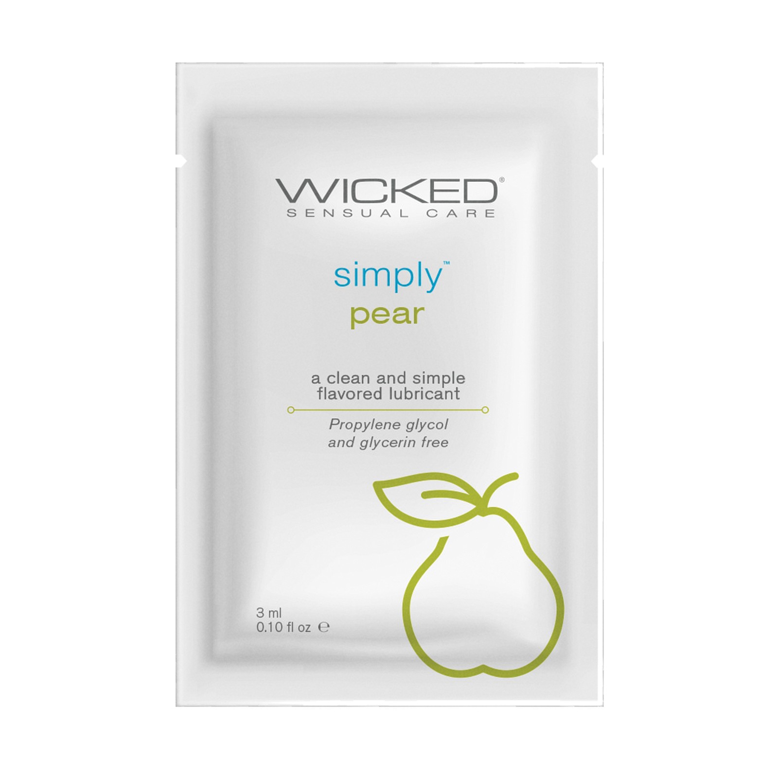 Wicked Sensual Care Lubricante a Base de Agua Pera - .1 oz