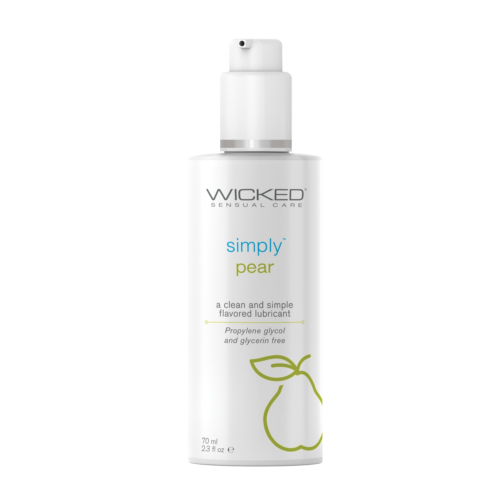 Wicked Sensual Care Simply Water Based Lubricant - 2.3 oz Pear