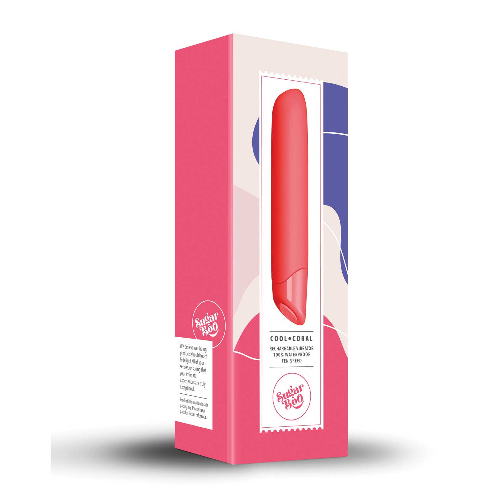 Vibrador Recargable SugarBoo Cool Coral