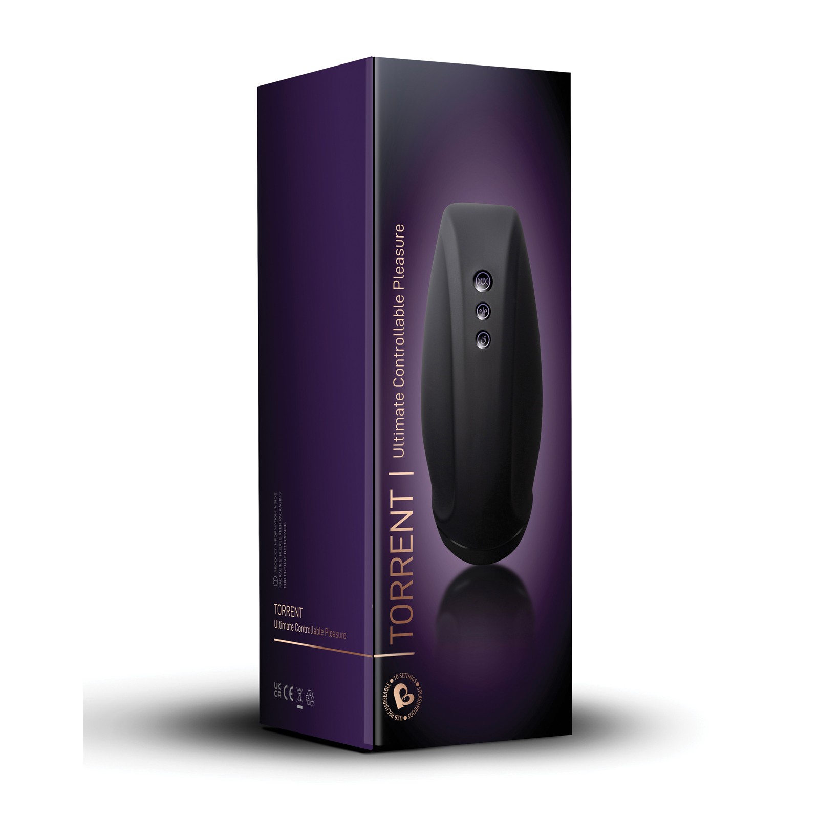 Rocks Off Torrent Rechargeable Stroker Black