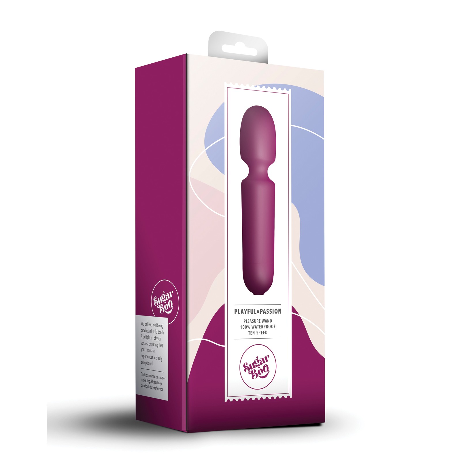 Vibrador SugarBoo Playful Passion Wand - Burdeos