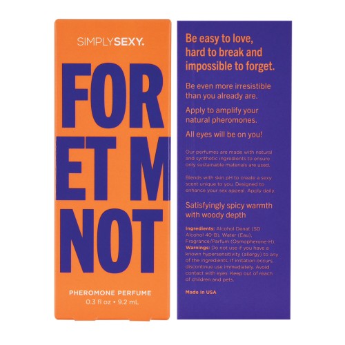 Simply Sexy Pheromone Perfume .3 oz Forget Me Not