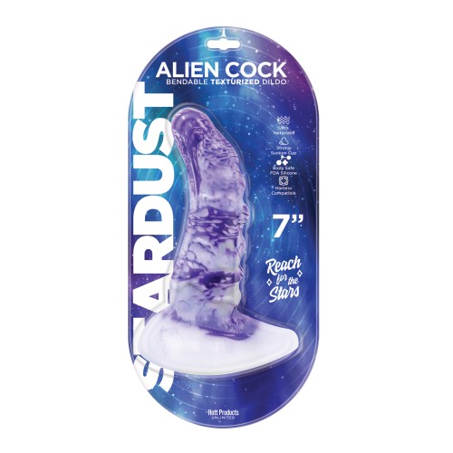 Dildo de Silicona Texturizado Stardust Alien - 7 pulgadas