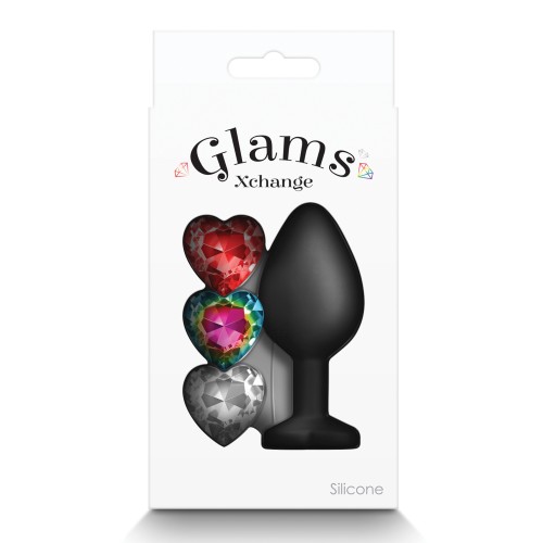 Charming Glams Xchange Heart Gem - Medium Size