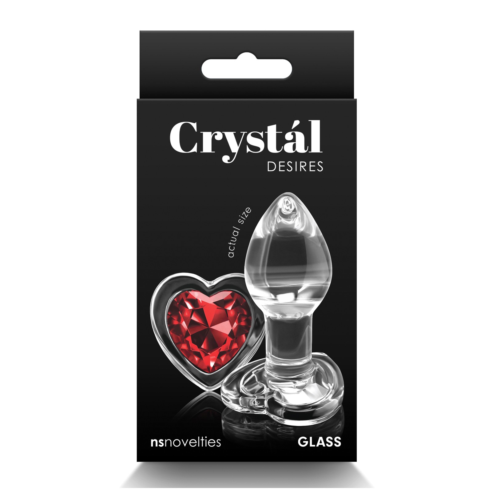 Heart Gem Glass Butt Plug for Passionate Play