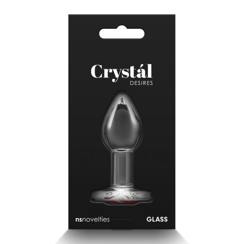 Heart Gem Glass Butt Plug for Passionate Play