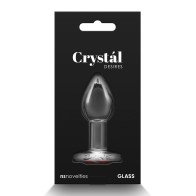 Heart Gem Glass Butt Plug for Passionate Play