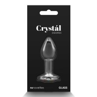 Crystal Desires Glass Butt Plug Rainbow