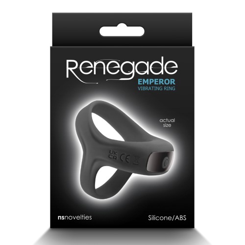 Renegade Emperor Vibrating Rings - Black