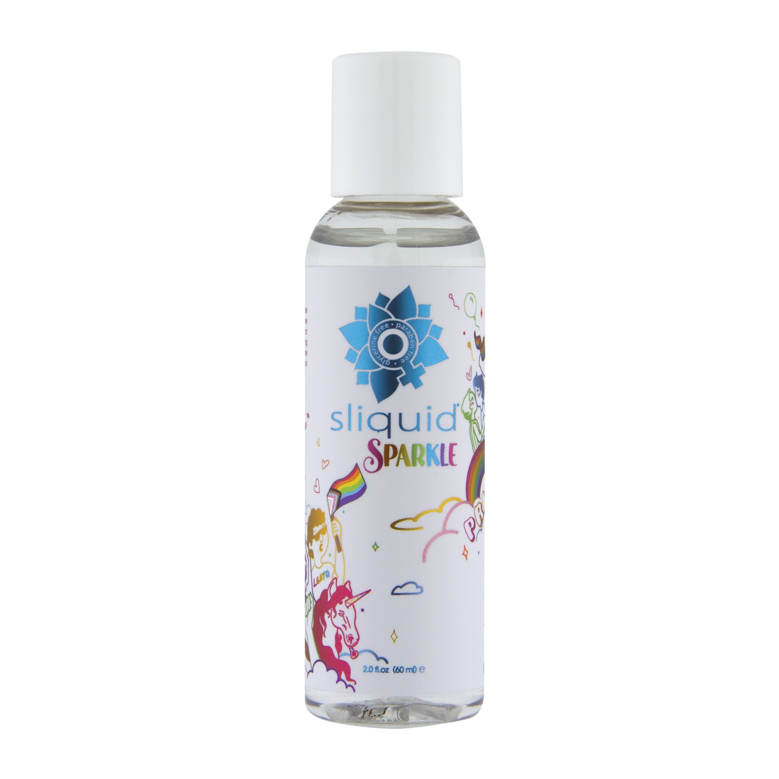 Lubricante a Base de Agua Sliquid Naturals Sparkle Pride - 2 oz