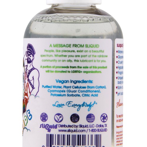 Lubricante a Base de Agua Sliquid Naturals Sparkle Pride - 2 oz