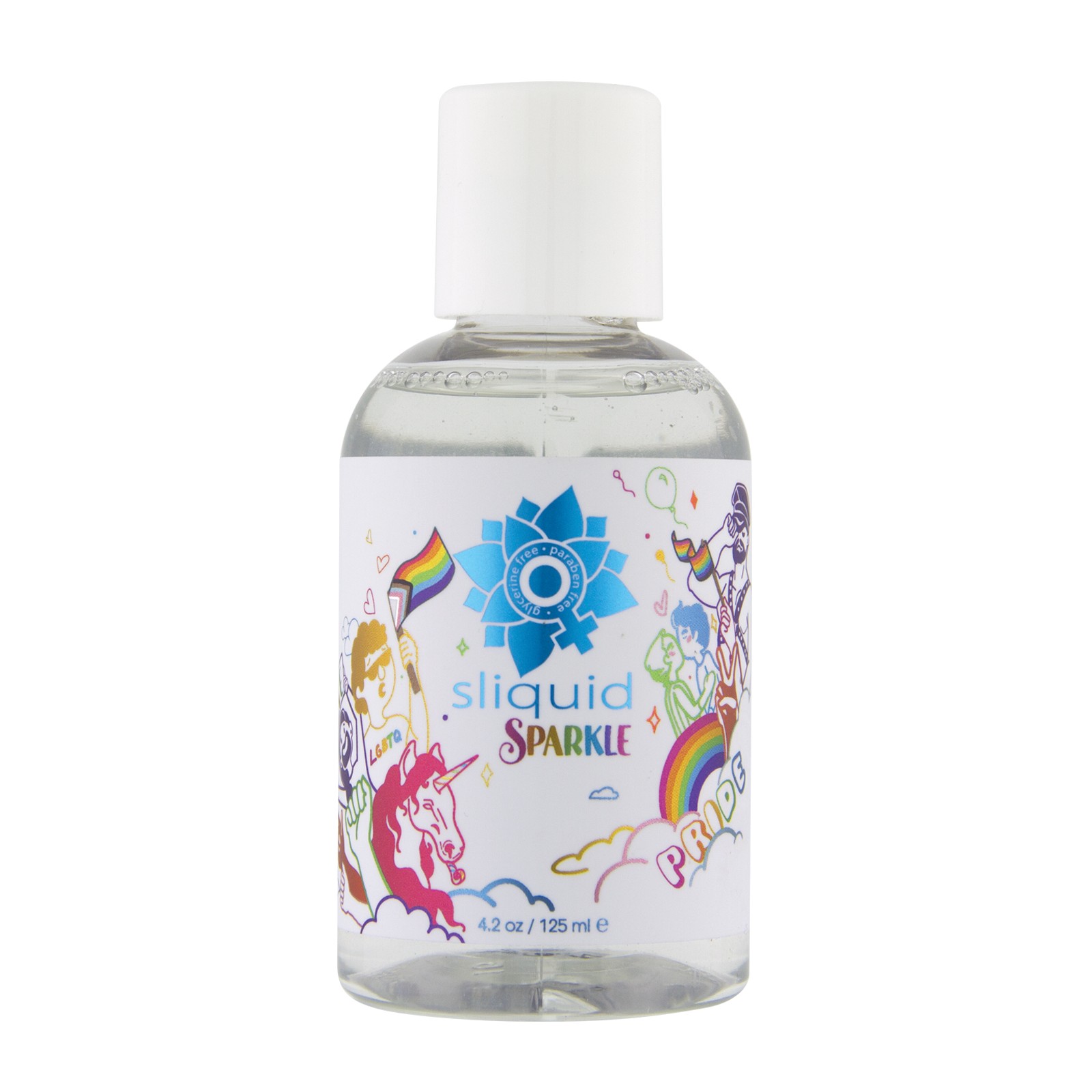 Lubricante a base de agua Sliquid Naturals Sparkle Pride