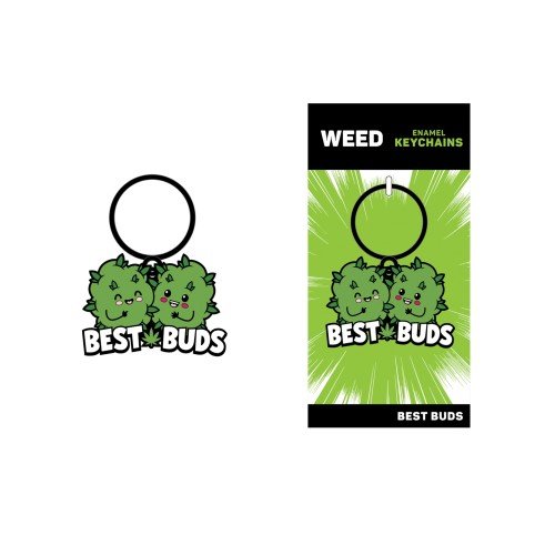 Llavero Wood Rocket Best Buds para Orgullo Stoner