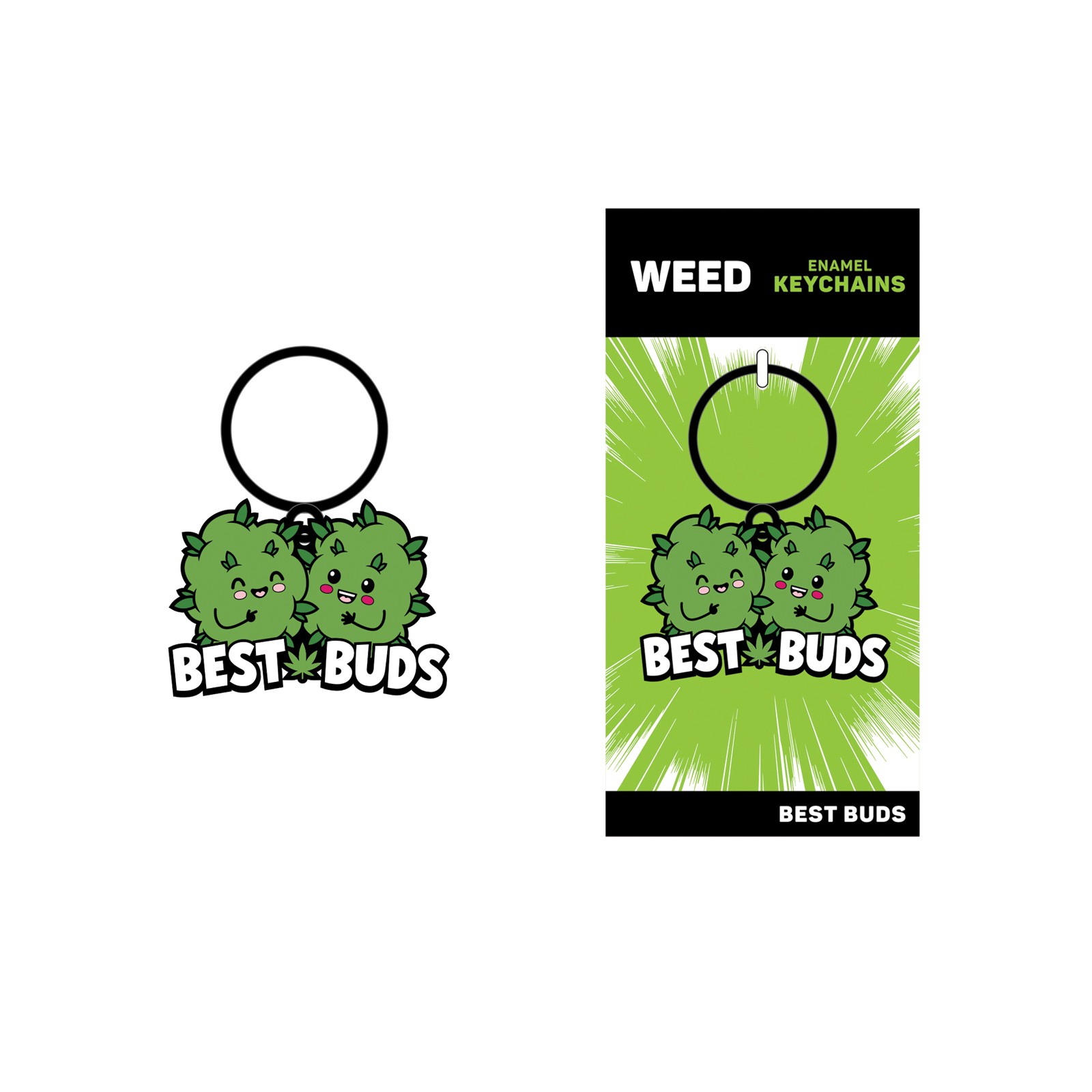 Llavero Wood Rocket Best Buds para Orgullo Stoner