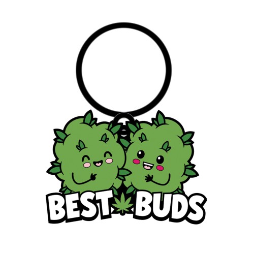 Llavero Wood Rocket Best Buds para Orgullo Stoner