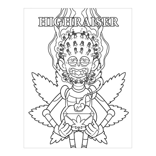 Wood Rocket Killer Buds Coloring Book