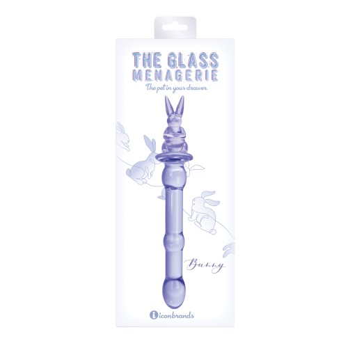 Glass Menagerie Rabbit Glass Dildo Pink