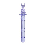 Glass Menagerie Rabbit Glass Dildo Pink