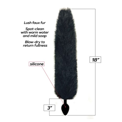 Foxy Fox Tail Silicone Butt Plug - Fun Play Accessory