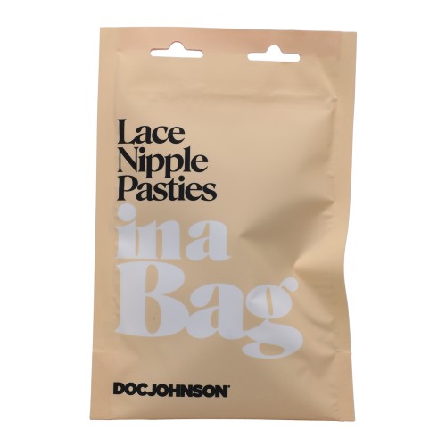 Pasties de Encaje Negros In A Bag