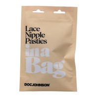 Pasties de Encaje Negros In A Bag