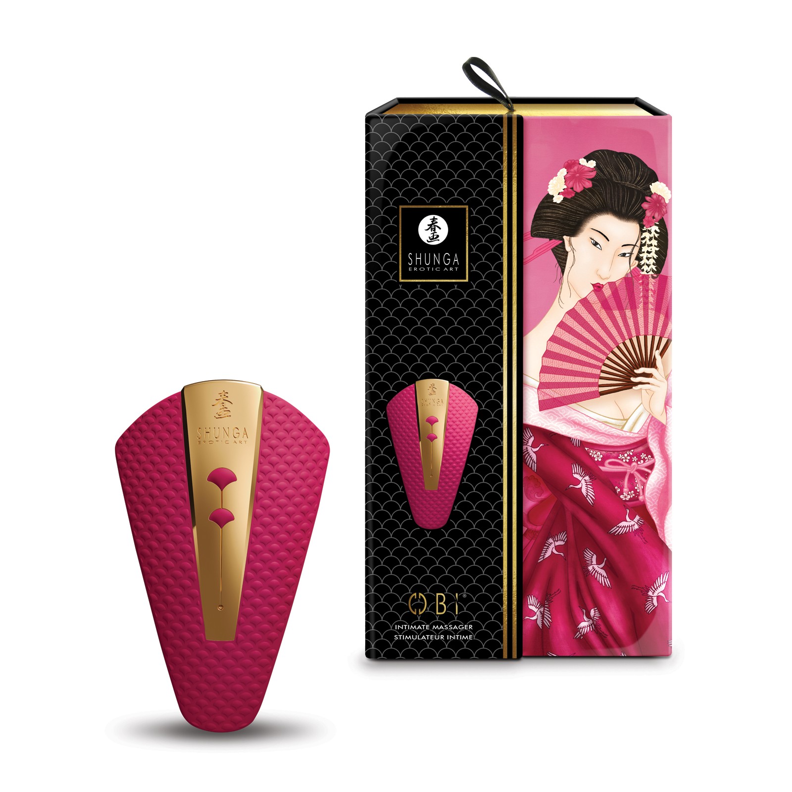 Shunga Obi Intimate Massager - Raspberry