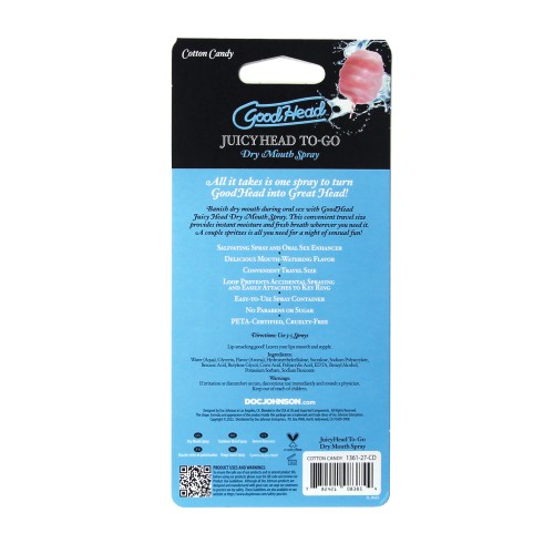 GoodHead Cotton Candy Dry Mouth Spray for Fresh Moments