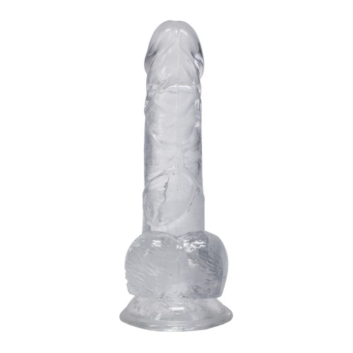 Clear 6-Inch Dick with Balls for Ultimate Pleasure