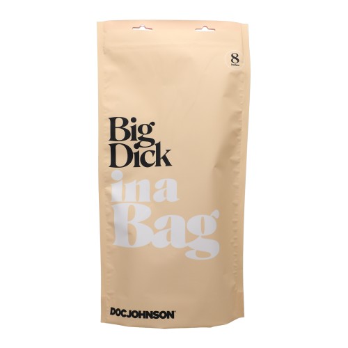 In A Bag 8 Inch Big Dick in Clear