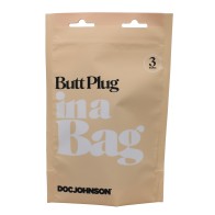 In A Bag 3 Inch Butt Plug Black