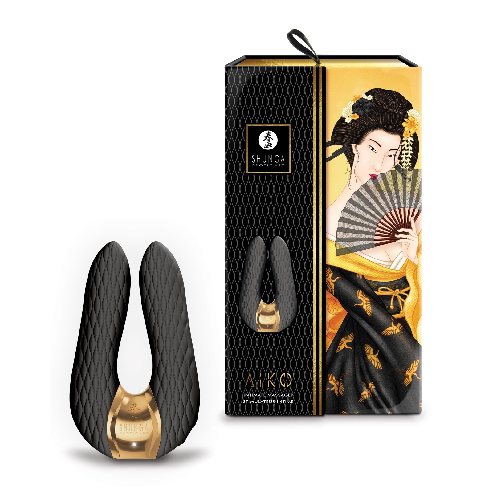 Shunga Aiko Intimate Massager in Black