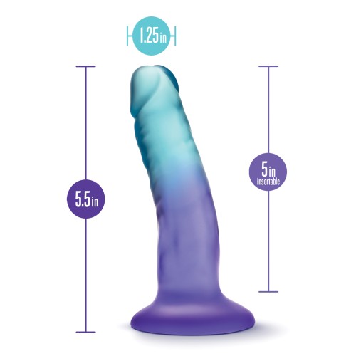 Blush B Yours Morning Dew Dildo 5" Sapphire | Vibrant Experience