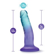 Blush B Yours Morning Dew Dildo 5" Sapphire | Vibrant Experience