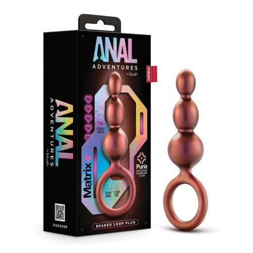 Plug Beaded Loop Anal Adventures Matrix - Cobre