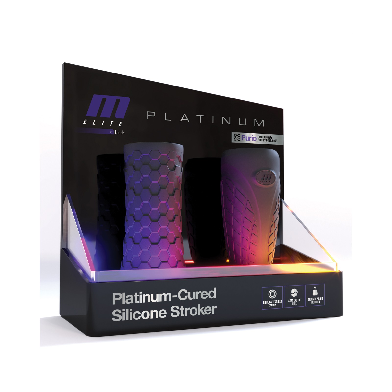 Kit de Merchandising Blush M Elite Platinum para Retail