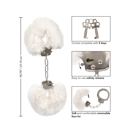 Ultra Fluffy Furry Cuffs White