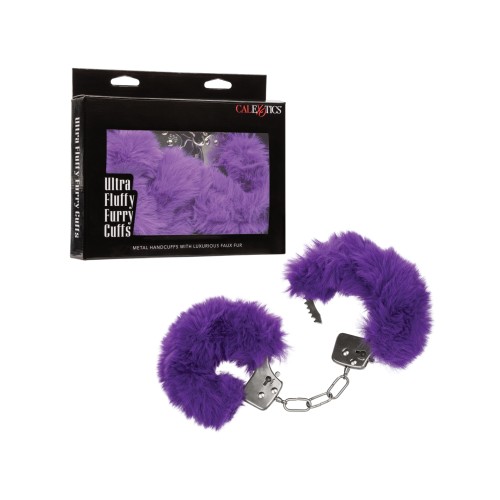 Ultra Fluffy Furry Cuffs Purple