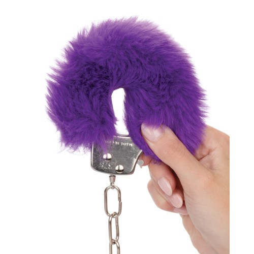 Ultra Fluffy Furry Cuffs Purple