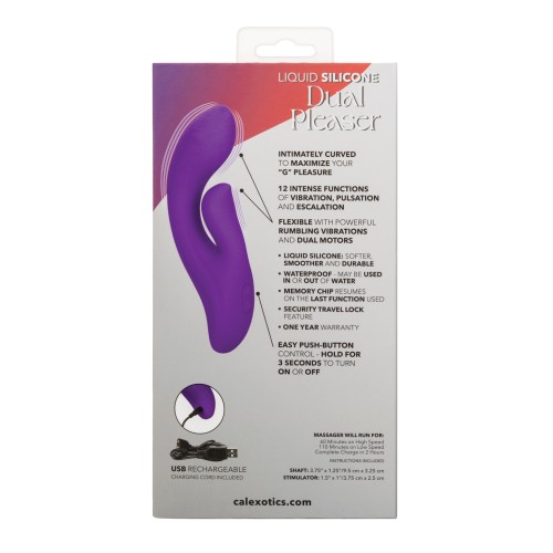 Stella Liquid Silicone Dual Pleaser Purple