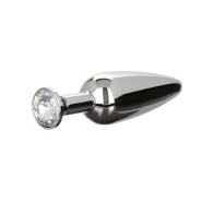 Star Fucker Slim Gem Plug with Silicone Enhancer - Black