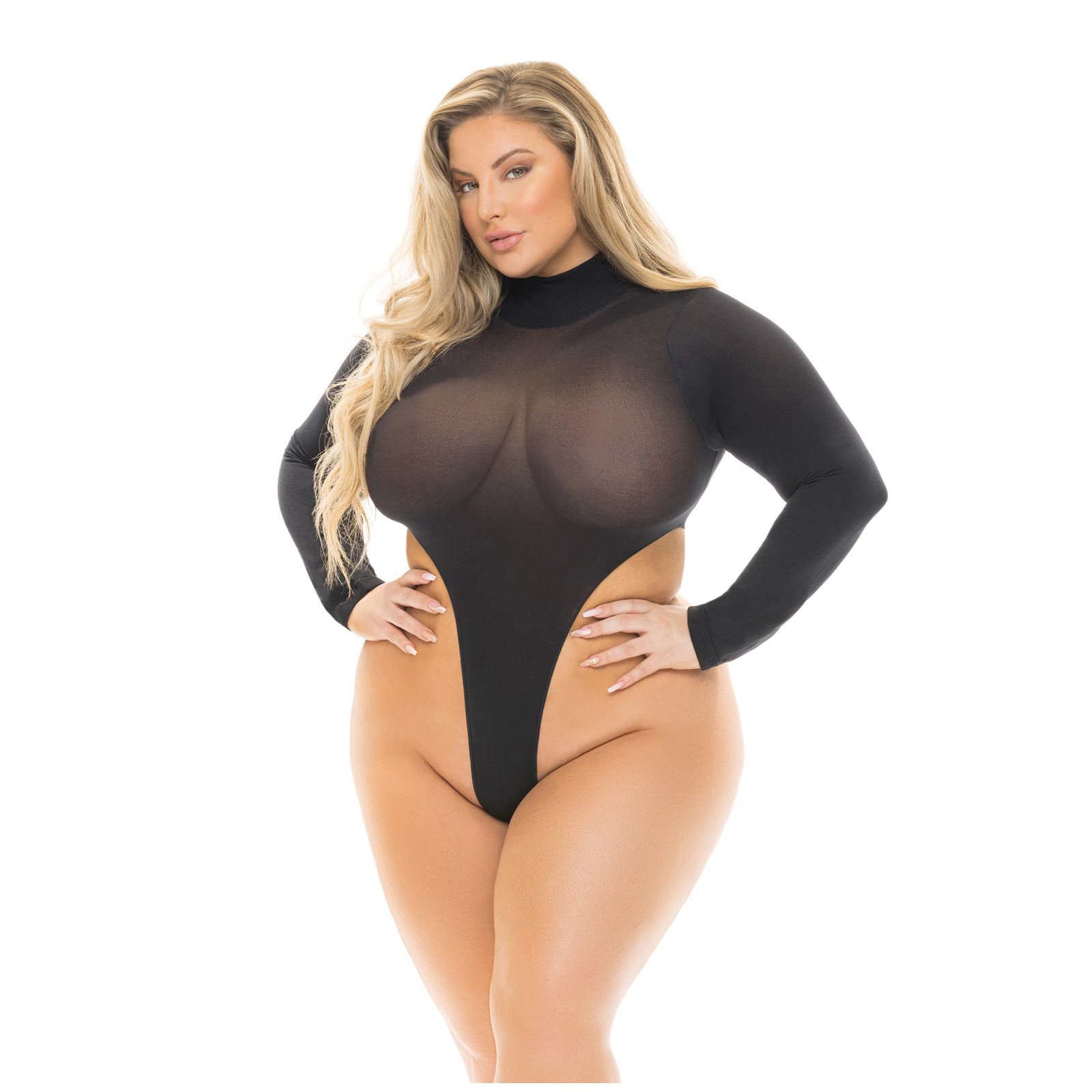 Pink Lipstick High AF Body Suit - Black Queen Size