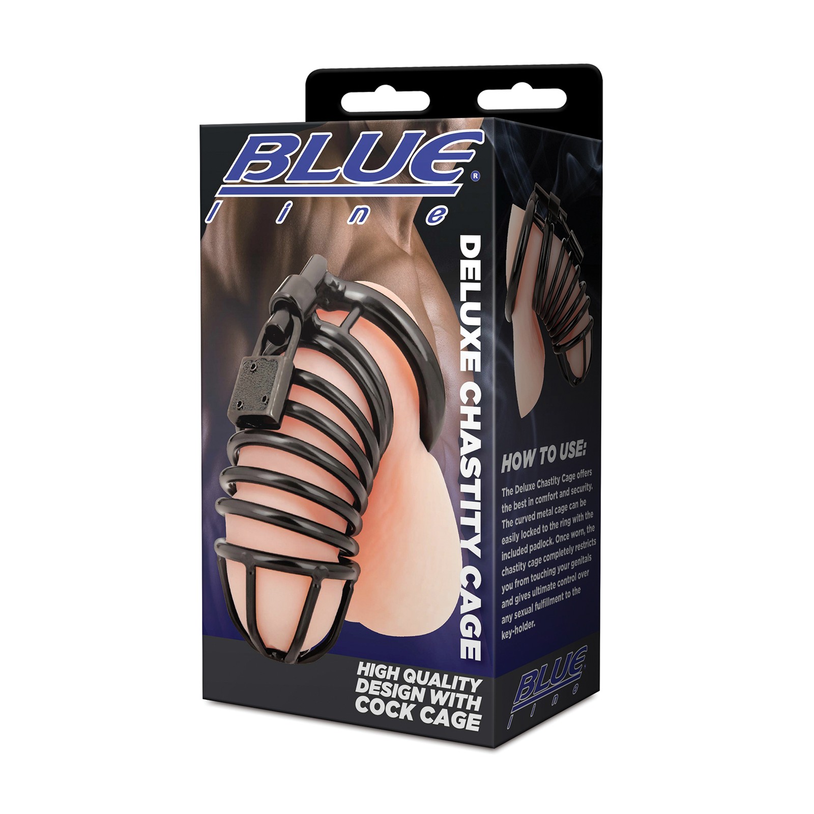 Blue Line Deluxe Chastity Cage - Secure Pleasure Control