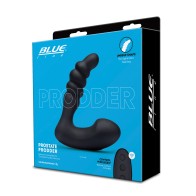 Blue Line Vibrating Prostate Prodder with Remote Black