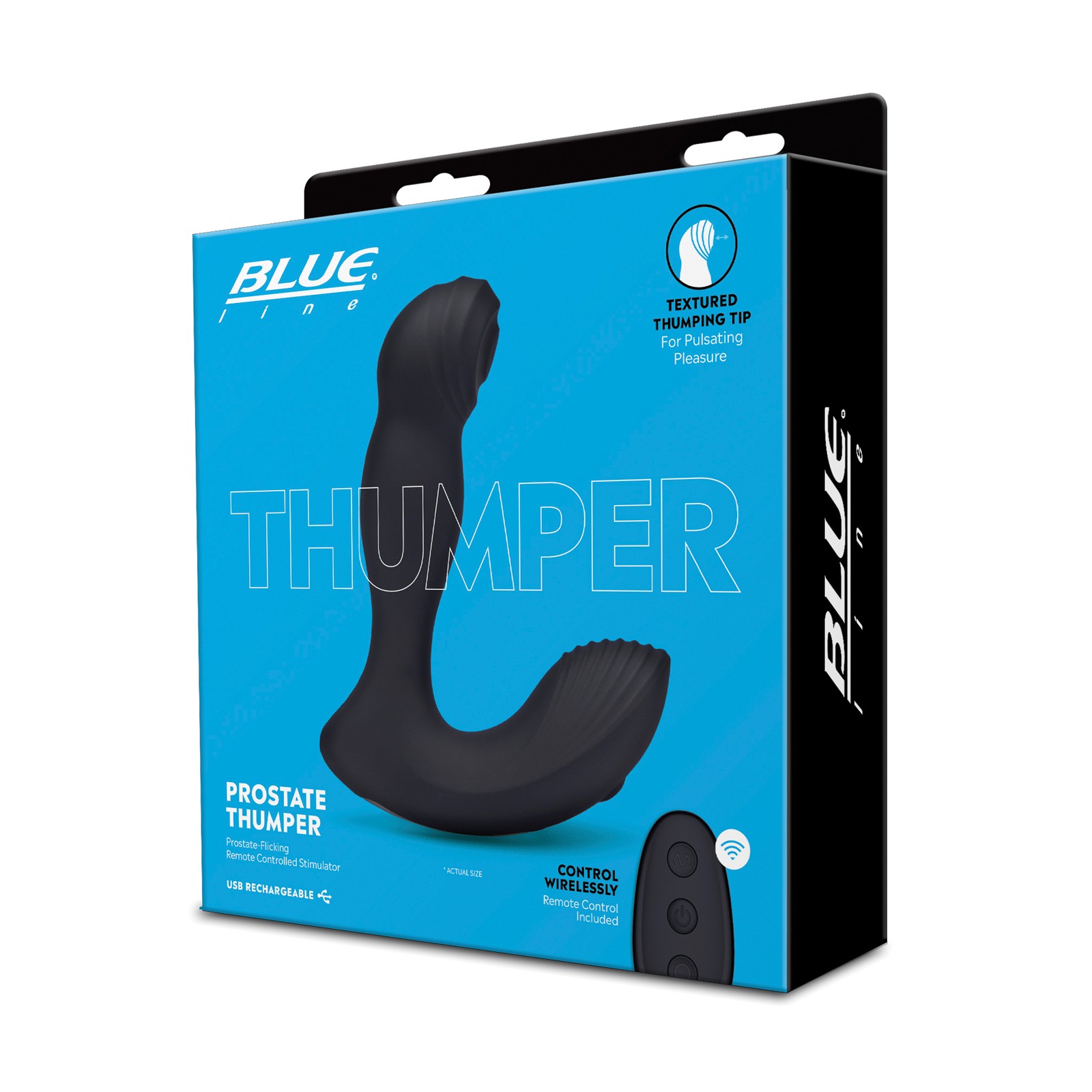 Blue Line Vibrador Prostático Thumper Negro