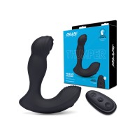 Blue Line Vibrating Prostate Thumper Black