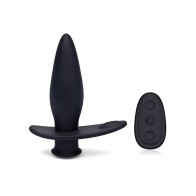 Blue Line Vibrating Anal Plug Pointer Remote Black