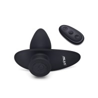 Blue Line Vibrating Anal Plug Pointer Remote Black