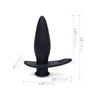 Blue Line Vibrating Anal Plug Pointer Remote Black