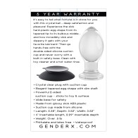 Gender X Crystal Ball Plug - Clear