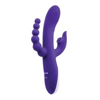 Vibrador Evolved Lick Me Triple Estimulación Púrpura